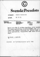 An expedition from Svenska Dagbladet about the Chernobyl accident - Vintage Photograph