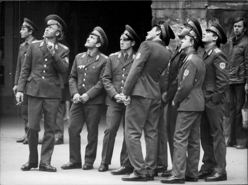 Soviet military as a tourist in Prague - Vintage Photograph