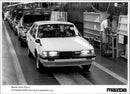 Mazda 626 on the production line. - Vintage Photograph