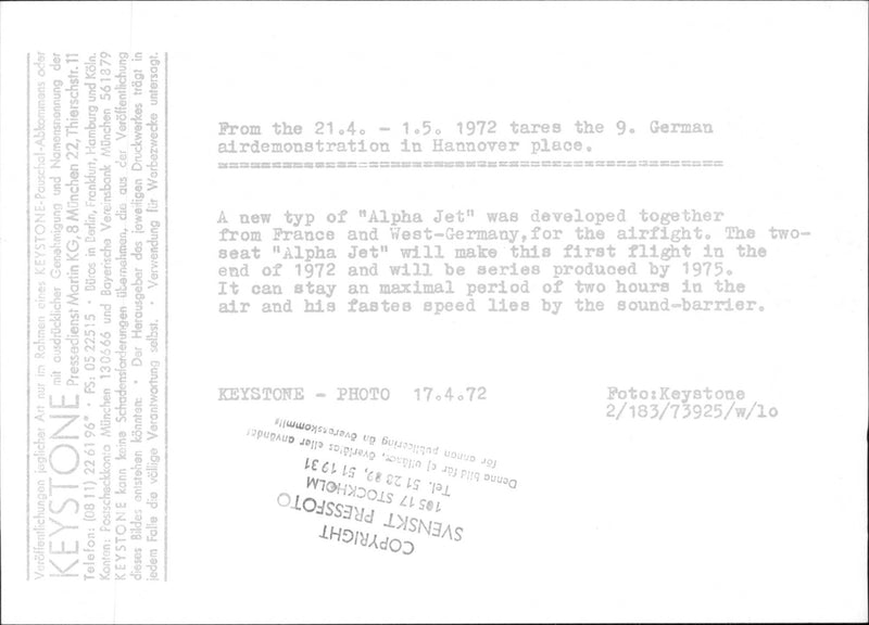 Alpha jet 50 29 - Vintage Photograph