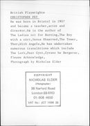 English poet and playwright, Christopher Fry. - Vintage Photograph