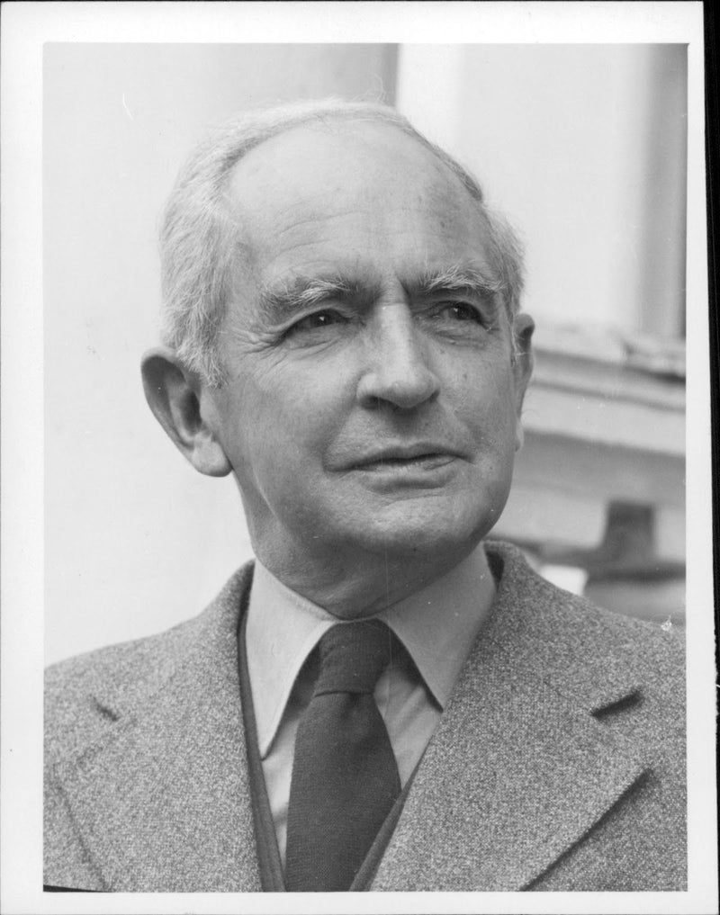 English poet and playwright, Christopher Fry. - Vintage Photograph