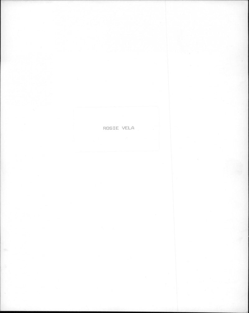 Roseanne "Rosie" Vela an American model and singer-songwriter - Vintage Photograph