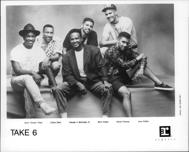 Take 6 an American a cappella gospel music - Vintage Photograph