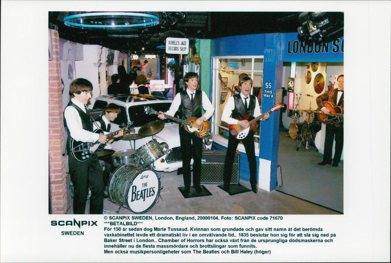 Wax Cabinet on The Beatles - Vintage Photograph