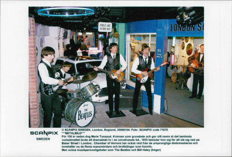 Wax Cabinet on The Beatles - Vintage Photograph