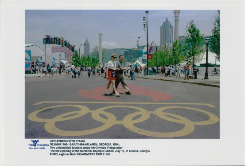 OMNI CHAMPIONSHIP ATLANTA OLYMPIC GAMES STADIUM VENUE VOLLEYBALL - Vintage Photograph