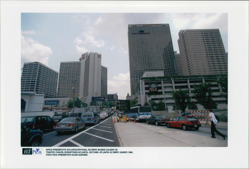 1996 OMNI CHAMPIONSHIP ATLANTA OLYMPIC GAMES STADIUM VENUE VOLLEYBALL - Vintage Photograph