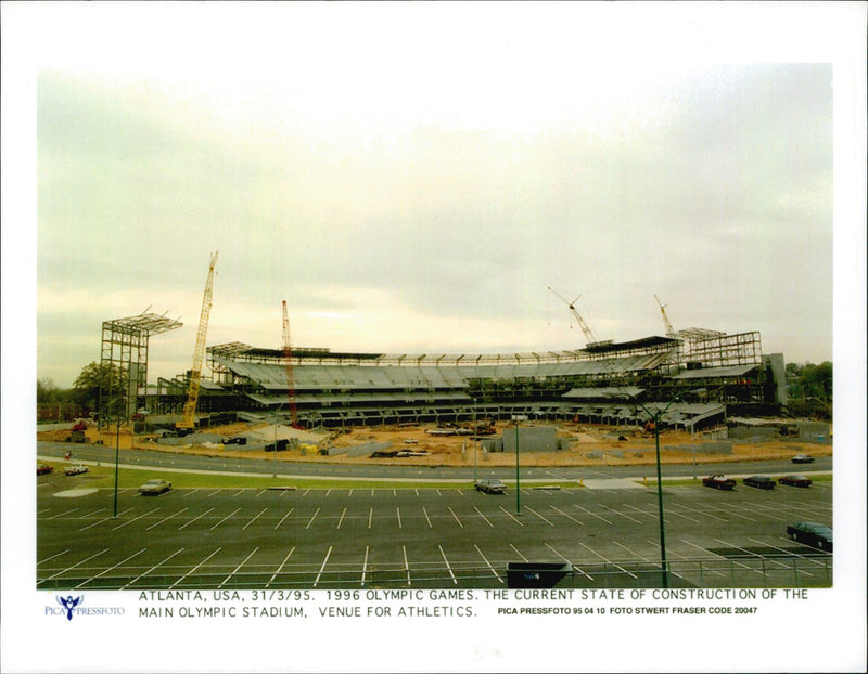 1995 OMNI CHAMPIONSHIP ATLANTA OLYMPIC GAMES STADIUM VENUE VOLLEYBALL - Vintage Photograph