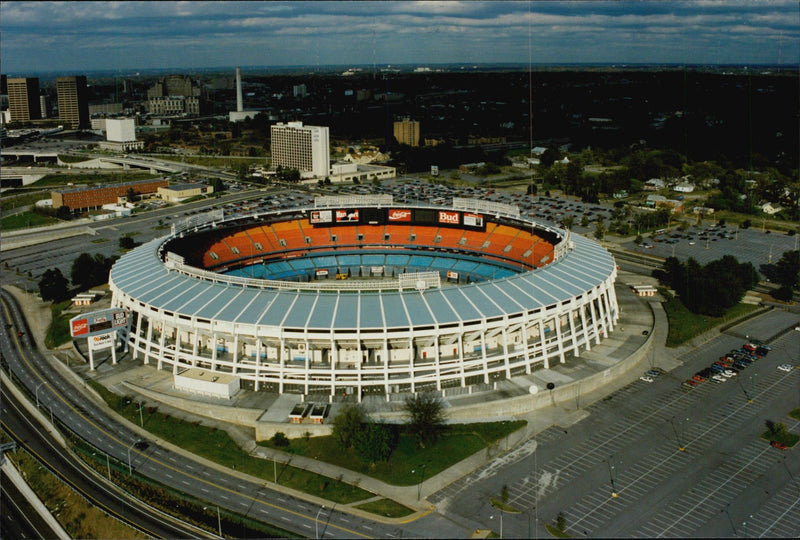 OMNI CHAMPIONSHIP ATLANTA OLYMPIC GAMES STADIUM VENUE VOLLEYBALL - Vintage Photograph