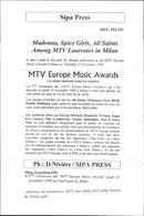 MTV star Jenny McCarthy is hosting the MTV Europe Music Awards in Milan - Vintage Photograph