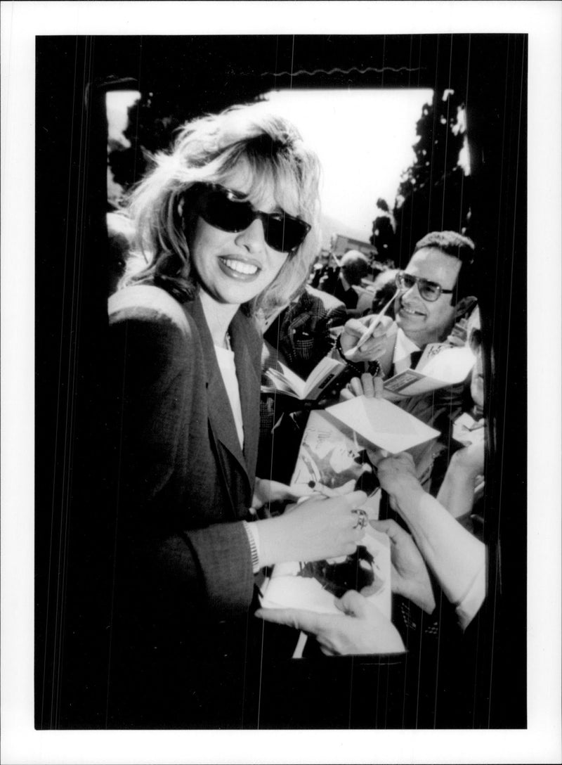 Portrait image of Italian politician Alessandra Mussolini, grandson of Benito Mussolini. - Vintage Photograph