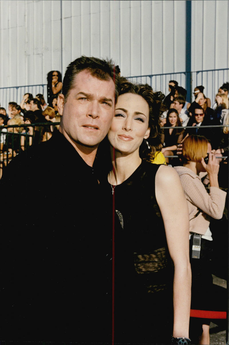 Portrait image of actor Ray Liotta and his wife Micelle taken in conjunction with the MTV Movie Awards. - Vintage Photograph