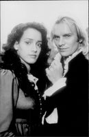 Jennifer Beaks and Sting pose together, in their roles in the movie &quot;Frankenstein&