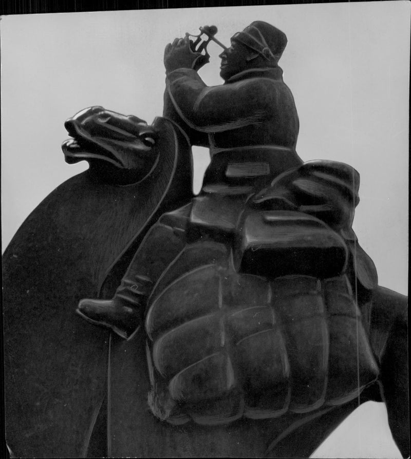 Bild från en av Sven Hedins expeditioner. - Vintage Photograph