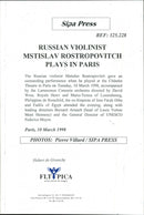 Hubert De Givenchy arrives at the concert with Mstislav Rostropovitch. - Vintage Photograph