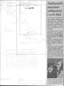 Andelko Brajkovic and his comrade Miro Barešic are thrown away after the attack at the Yugoslav Embassy in Stockholm - Vintage Photograph