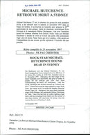 Paula Yates på stranden tillsammans med Michael Hutchence. - Vintage Photograph