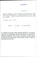 Paula Yates on the beach together with Michael Hutchence. - Vintage Photograph