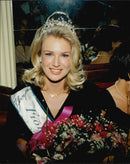 Annika Duckmark wins Miss Sweden. - Vintage Photograph