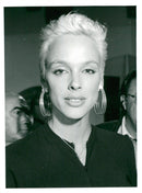 Den danska modellen och skådespelerskan Brigitte Nielsen. - Vintage Photograph