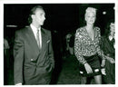 Den danska modellen och skådespelerskan Brigitte Nielsen och Luca Rossi. - Vintage Photograph