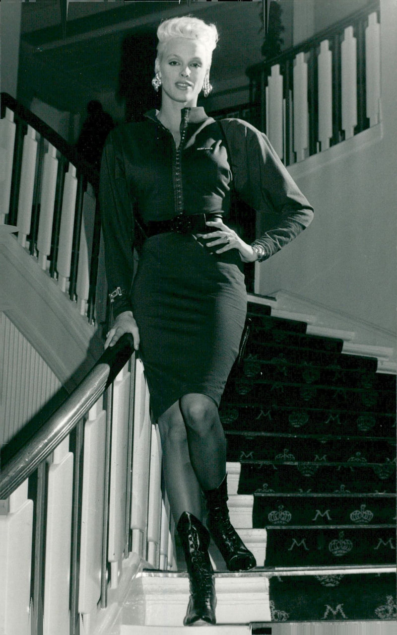 Den danska modellen och skådespelerskan Brigitte Nielsen. - Vintage Photograph