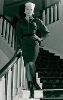 Den danska modellen och skådespelerskan Brigitte Nielsen. - Vintage Photograph