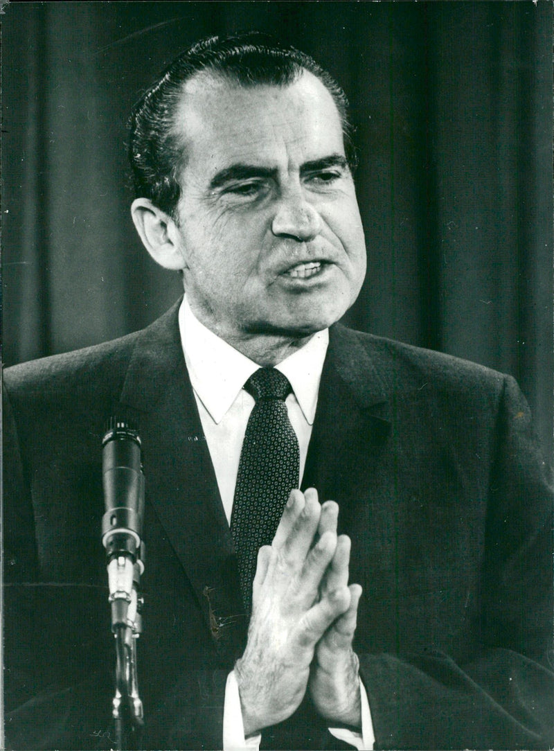 US President Richard Nixon - Vintage Photograph