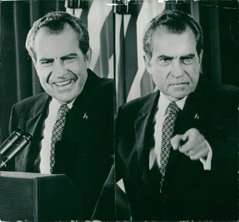 Richard Nixon, F.d. USA:s president - Vintage Photograph