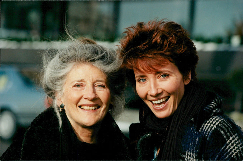 Emma Thompson together with her mother Phyllida Law, who is in Sweden to launch Emma&