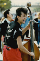 Japanese street musician - Vintage Photograph
