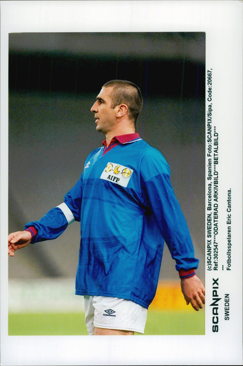 Football player Eric Cantona - Vintage Photograph