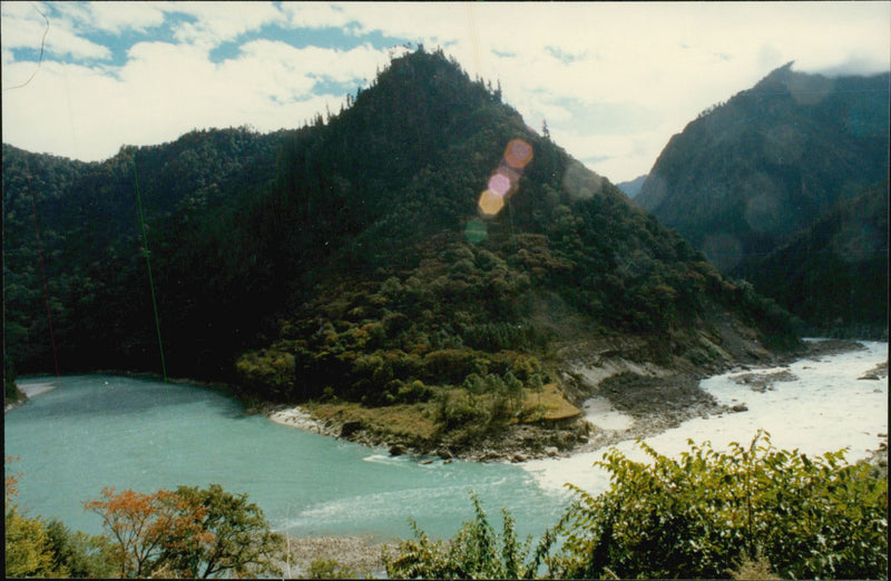 Landscape in Tibet - Vintage Photograph