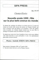 New Year's Eve at the Avenue Champs-Élysées. - Vintage Photograph