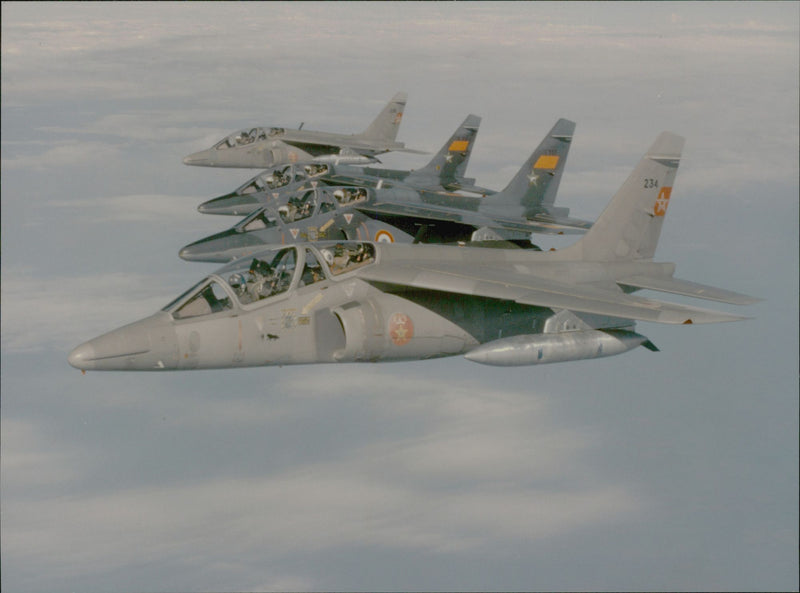 Franska försvarsplanen Dassault Alpha Jet 2. - Vintage Photograph