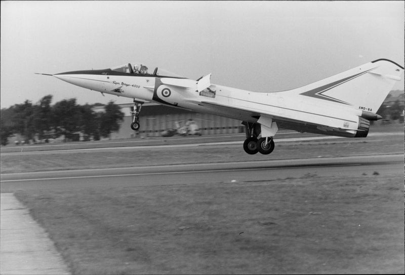 French aircraft model Mirage Jets 2000. - Vintage Photograph