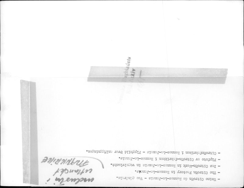 Flygfoto över Citroën-fabriken. - Vintage Photograph