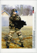 Soldier with grenade boxer - Vintage Photograph