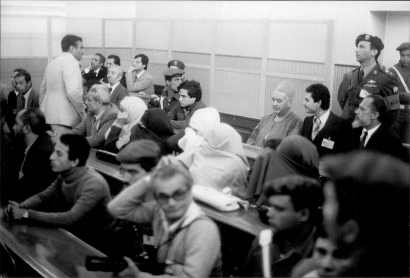 Some of the family members to deny the murder of President Sadar during the trial - Vintage Photograph