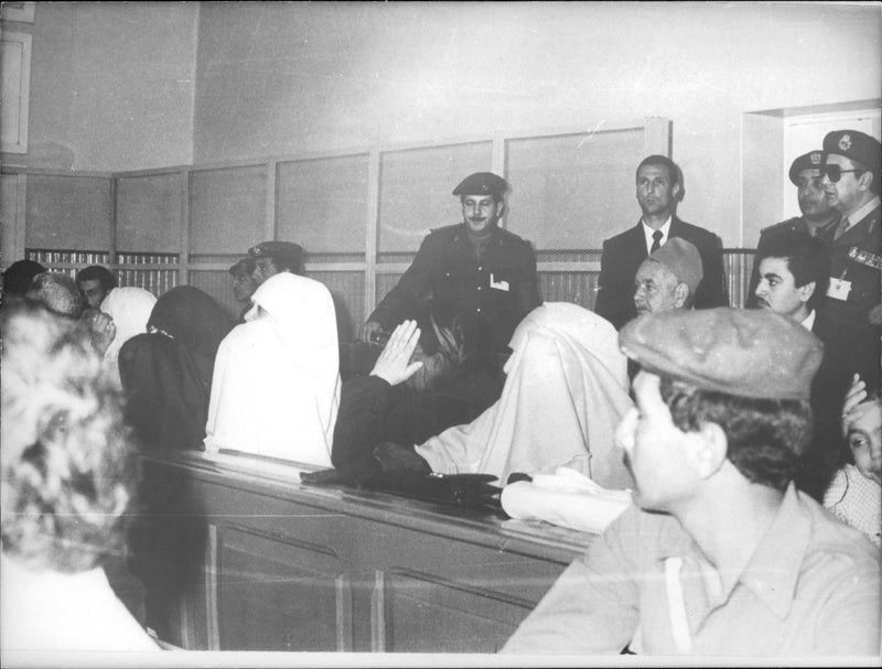 Some of the family members to deny the murder of President Sadar during the trial - Vintage Photograph