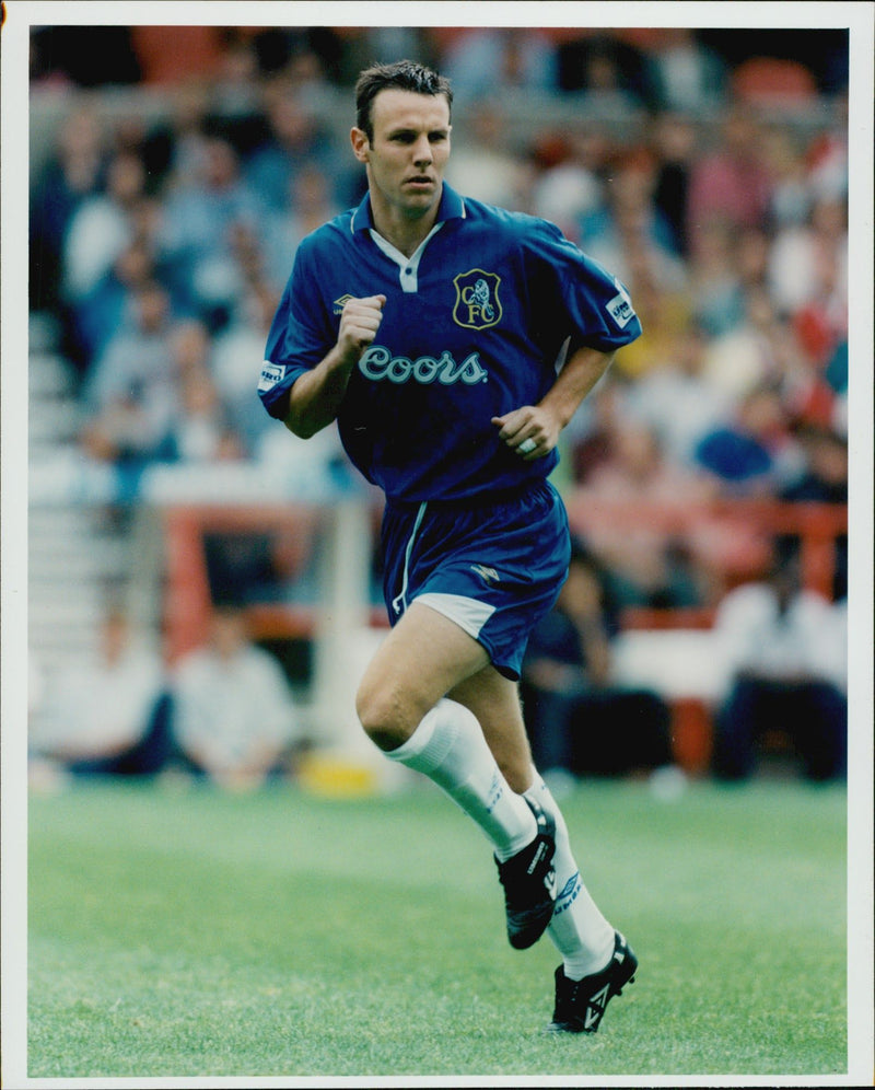 Craig Burley, fotbollsspelare Chelsea FC - Vintage Photograph