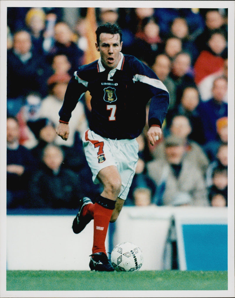 Craig Burley, football player Scotland and Chelsea FC - Vintage Photograph