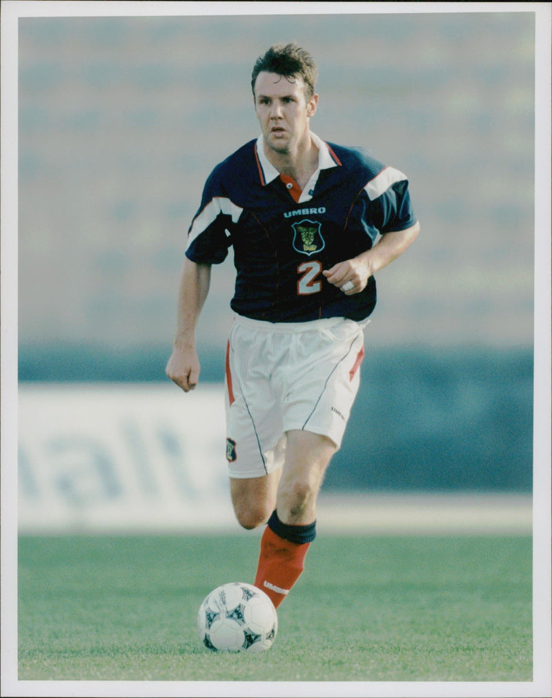 Craig Burley, football player Scotland and Chelsea FC - Vintage Photograph