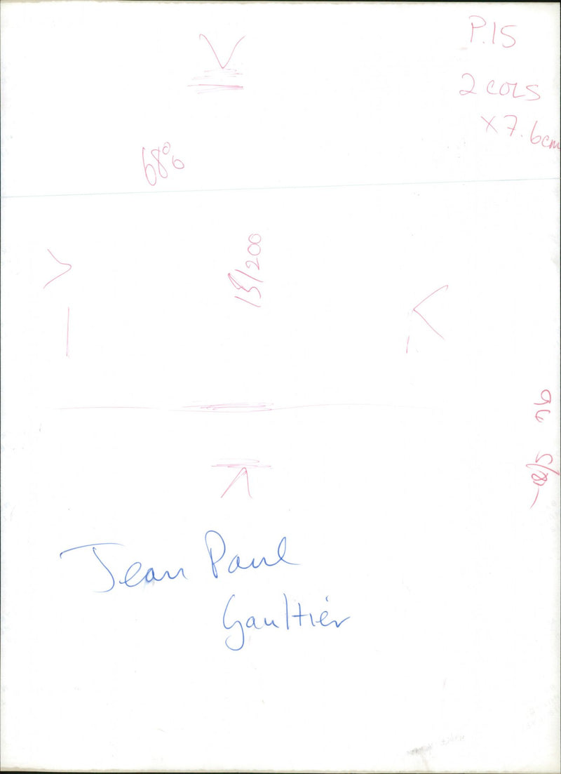 Jean-Paul Gaultier - Vintage Photograph