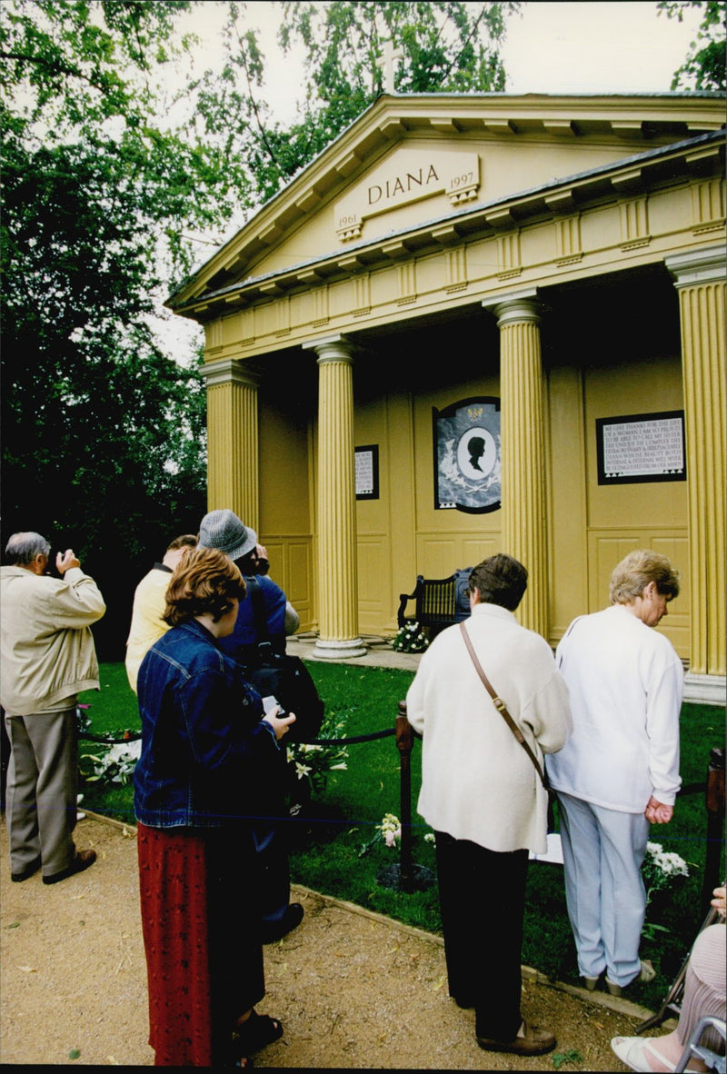 The shrine at Princess Diana's family home that has opened as a museum of her life - Vintage Photograph