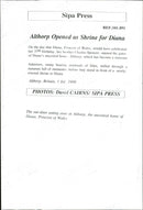 Princess Diana's family home opened up as a museum - Vintage Photograph