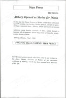 Princess Diana's family home opened up as a museum - Vintage Photograph