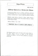 Princess Diana's family house opened up as a museum - Vintage Photograph