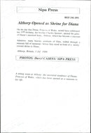 Princess Diana's family house opened up as a museum - Vintage Photograph